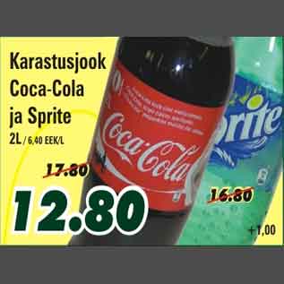 Скидка - Лимонад Coca-Cola и Sprite