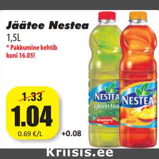 Allahindlus - Jäätee Nestea 1,5L