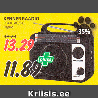 Allahindlus - KENNER RAADIO PR410 AC/DC