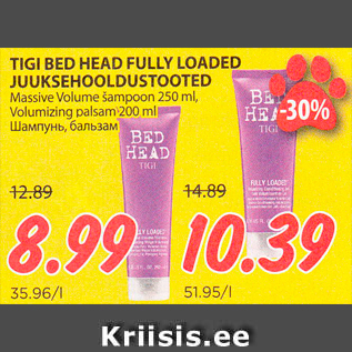 Allahindlus - TIGI BED HEAD FULLY LOADED JUUKSEHOOLDUSTOOTED