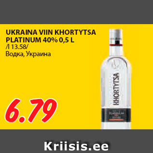 Скидка - Водка, Украина