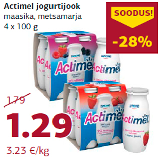 Allahindlus - Actimel jogurtijook