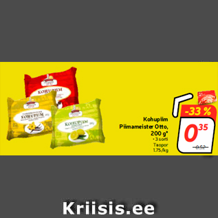 Allahindlus - Kohupiim Piimameister Otto, 200 g*