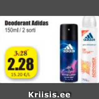 Allahindlus - Deodorant Adidas