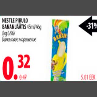 Allahindlus - Nestle Pirulo Banan jäätis