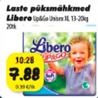 Allahindlus - Laste püksmähkmed Libero L13-20kg 20tk