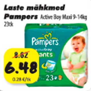 Allahindlus - Laste mähkmed Pampers Maxi 9-14 kg 23 tk