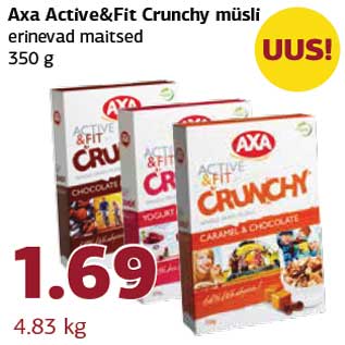 Allahindlus - Axa Active&Fit Crunchy müsli