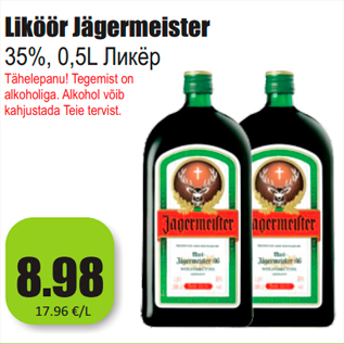 Allahindlus - Liköör Jägermeister