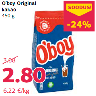 Allahindlus - O’boy Original kakao 450 g