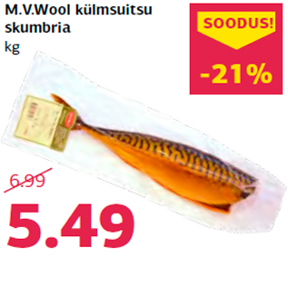 Allahindlus - M.V.Wool külmsuitsu skumbria kg