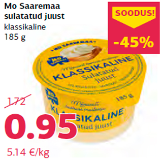 Allahindlus - Mo Saaremaa sulatatud juust