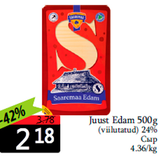 Allahindlus - Juust Edam 500g