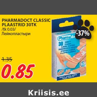 Allahindlus - PHARMADOCT CLASSIC PLAASTRID 30TK