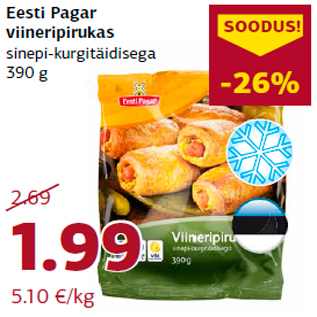 Скидка - Пирожки с сосисками Eesti Pagar