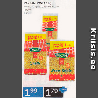 Allahindlus - PANZANI PASTA 1 KG