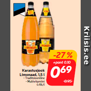 Allahindlus - Karastusjook Limonaad, 1,5 l