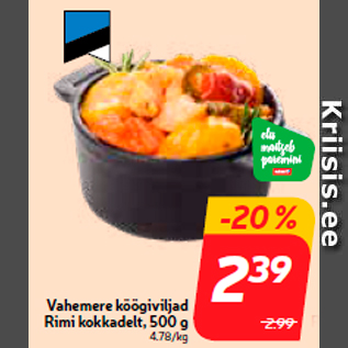 Allahindlus - Vahemere köögiviljad Rimi kokkadelt, 500 g