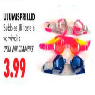 Allahindlus - Ujumusprillid Bubbles JR lastele