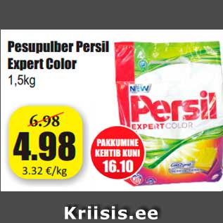 Allahindlus - Pesupulber Persil Expert Color