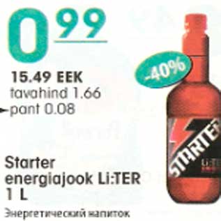 Allahindlus - Starter energiajook LI:TER