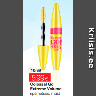 Allahindlus - Colossal Go Extreme Volume ripsmetušš, must