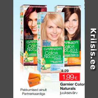 Allahindlus - Garnier Color Naturals juuksevärv