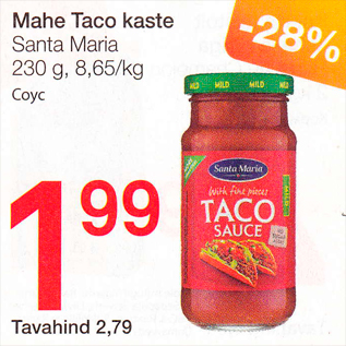 Allahindlus - Mahe Taco kaste