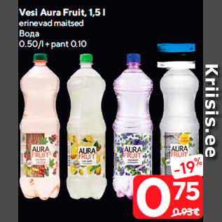 Allahindlus - Vesi Aura Fruit, 1,5 l