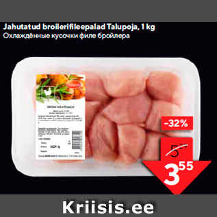 Allahindlus - Jahutatud broilerifileepalad Talupoja, 1 kg