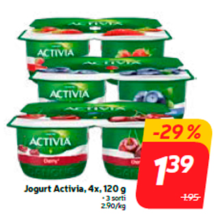 Скидка - Йогурт Activia, 4x, 120 г