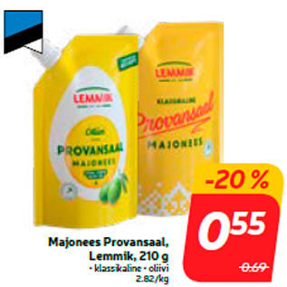 Allahindlus - Majonees Provansaal, Lemmik, 210 g