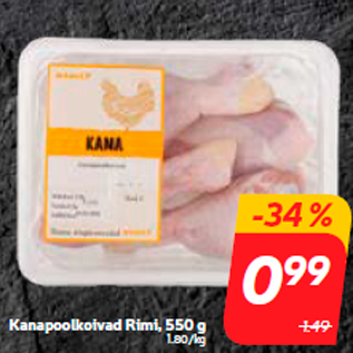 Allahindlus - Kanapoolkoivad Rimi, 550 g