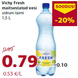 Allahindlus - Vichy Fresh maitsestatud vesi