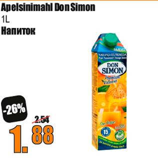 Allahindlus - Apelsinimahl Don Simon 1L