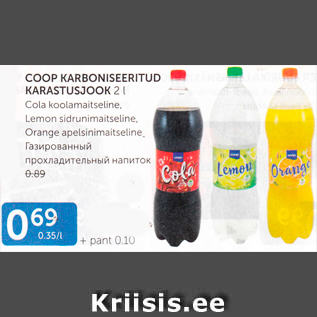 Allahindlus - COOP KARBONISEERITUD KARASTUSJOOK 2 L