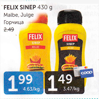 Allahindlus - FELIX SINEP 430 G