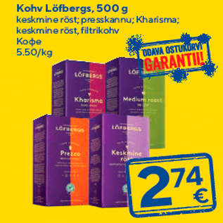 Allahindlus - Kohv Löfbergs, 500 g