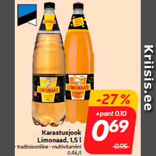 Allahindlus - Karastusjook Limonaad, 1,5 l