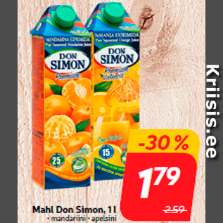 Allahindlus - Mahl Don Simon, 1 l