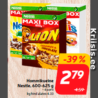 Allahindlus - Hommikueine Nestle, 600-625 g