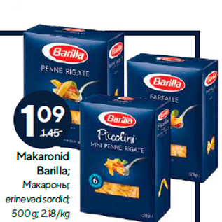 Allahindlus - Makaronid Barilla