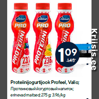 Allahindlus - Proteiinijogurtijook Profeel, Valio