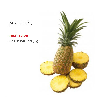 Allahindlus - Ananass