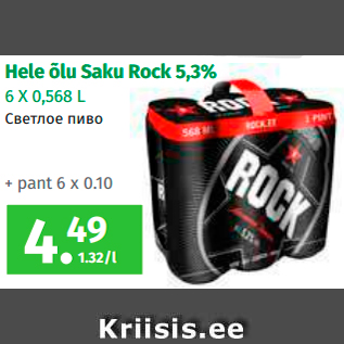 Allahindlus - Hele õlu Saku Rock