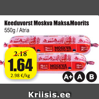 Allahindlus - Keeduvorst Moskva Maks&Moorits