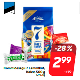 Скидка - Конфетная смесь 7 Lemmikut, Kalev, 500 г