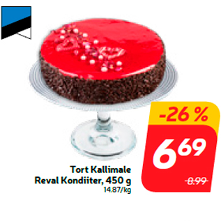 Allahindlus - Tort Kallimale Reval Kondiiter, 450 g