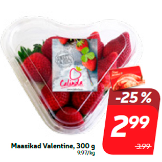 Allahindlus - Maasikad Valentine, 300 g