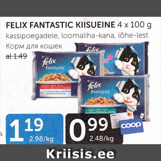 Allahindlus - FELIX FANTASTIC KIISUEINE 4 X 100 G
